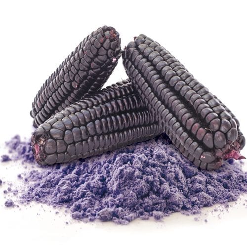 Raw purple corn
