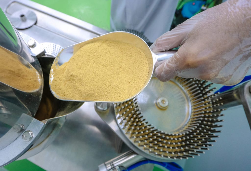 Powdered medical herbs